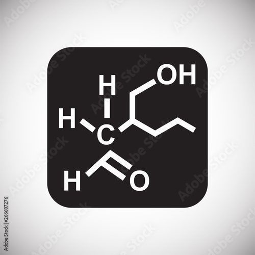 Molecula icon on background for graphic and web design. Simple vector sign. Internet concept symbol for website button or mobile app.