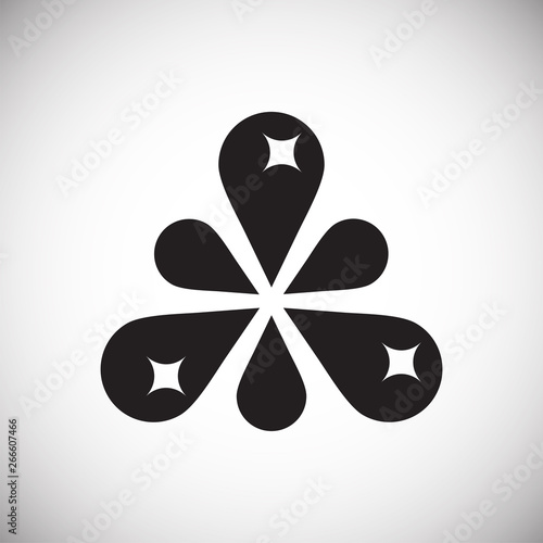 Molecula icon on background for graphic and web design. Simple vector sign. Internet concept symbol for website button or mobile app.