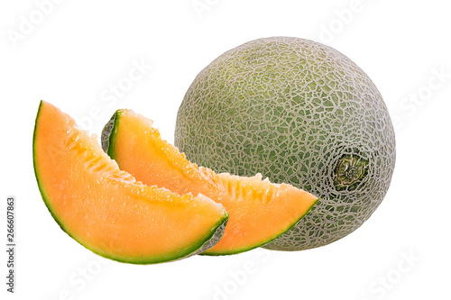 melon isolated on white background