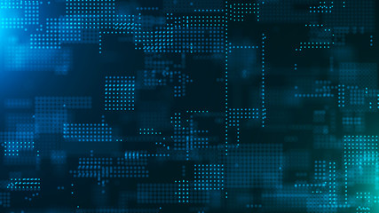 Abstract digital background. Science background. Technological background. Matrix. Binary Code. Falling dots.