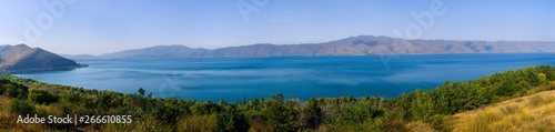 Panoramic view of Lake Sevan  Armenia