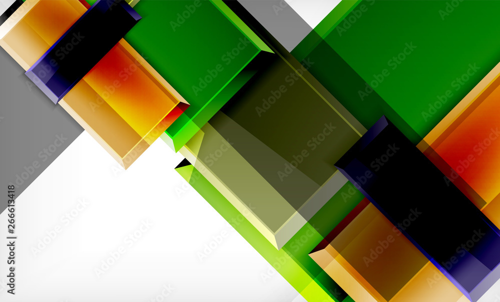 Bright colorful square shape blocks geometrical background Bright colorful square shape blocks geometrical background