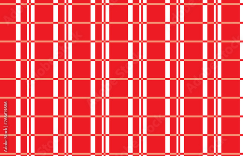 PrintRed checkered cotton background - Vector Illustration. photo