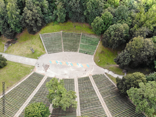 Aerial view of Valley of songs in Kaunas, Lithuania photo