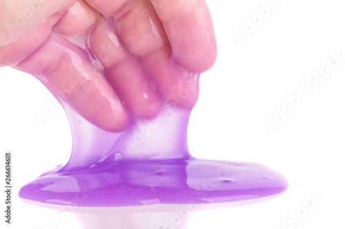 Purple color popular sticky slime toy