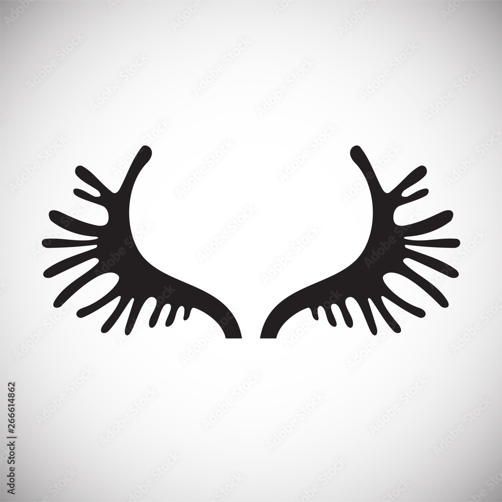 Fototapeta premium Animal Horn icon on background for graphic and web design. Simple vector sign. Internet concept symbol for website button or mobile app.