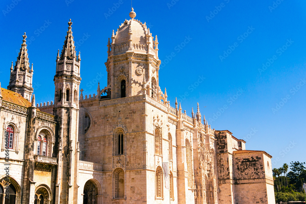 Church of Santa Maria de Belem and Monastery of Jeronimos in Lisbon, Portugal
