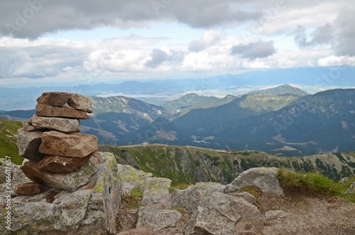 Stack of rocks in the High Tatras in Slovakia © sarkaruzi