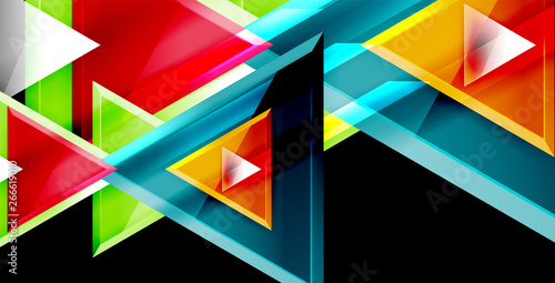 Triangle abstract background