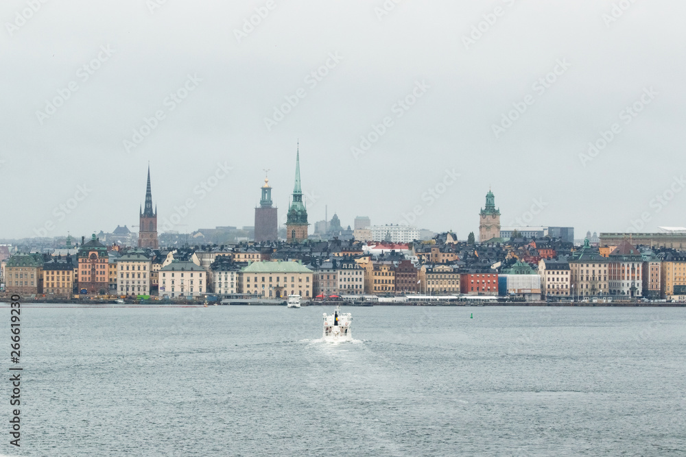 Fototapeta premium Stockholm. View from the sea