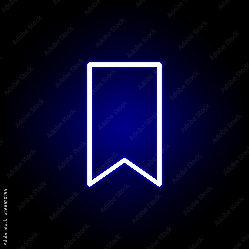 bookmark icon in neon style. Can be used for web, logo, mobile app, UI, UX bookmark icon in neon style. Can be used for web, logo, mobile app, UI, UX