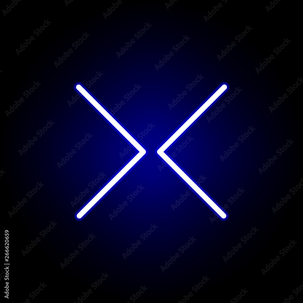 arrow, forward, backwards icon in neon style. Can be used for web, logo, mobile app, UI, UX arrow, forward, backwards icon in neon style. Can be used for web, logo, mobile app, UI, UX