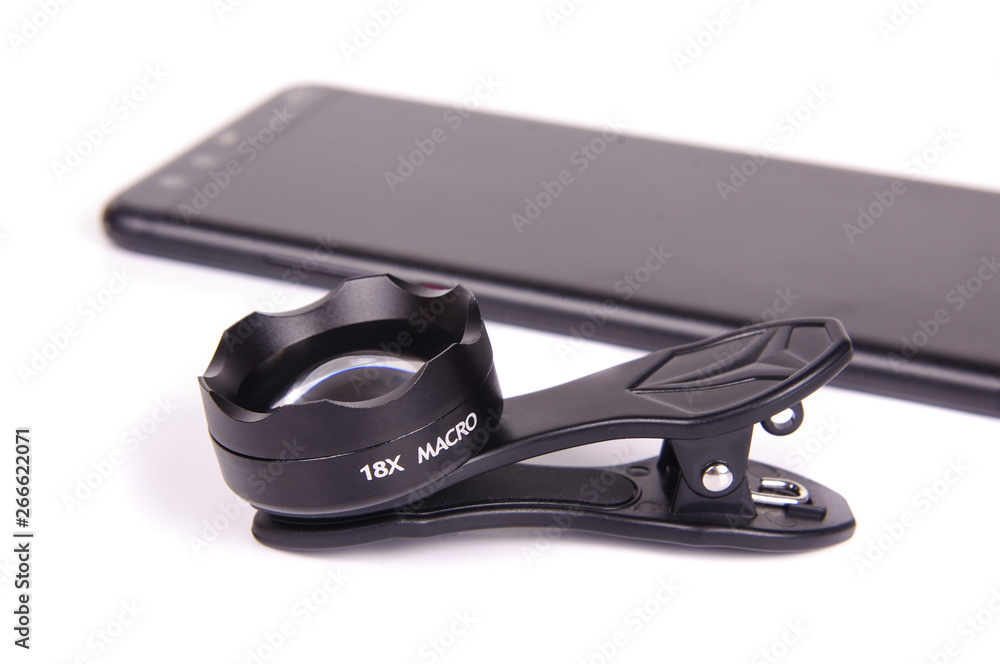 Clip on macro lens for smartphone camera Clip on macro lens for smartphone camera