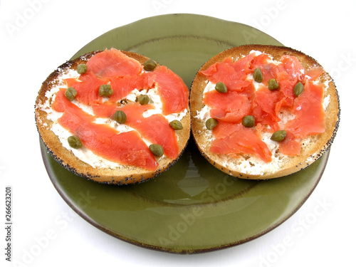 Εκτύπωση καμβά Bagel & lox