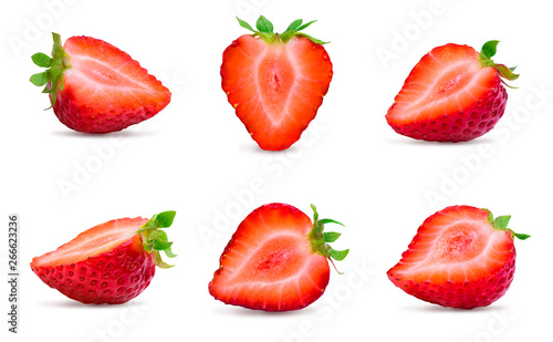 strawberry halves photo
