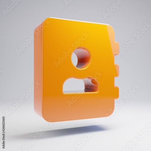 Volumetric glossy hot orange Adress Book icon isolated on white background. Free Download Volumetric glossy hot orange Adress Book icon isolated on white background. - GFXLoad