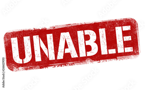 Unable sign or stamp