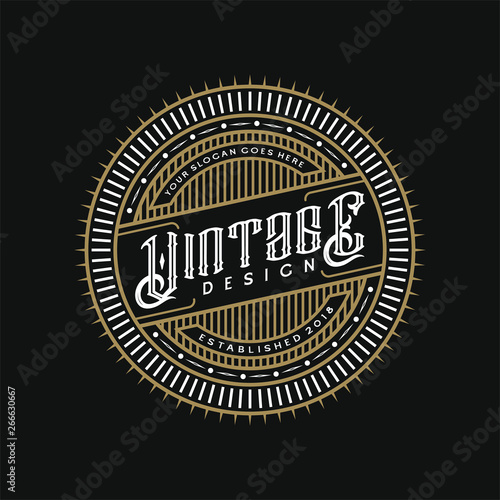 Vintage rustic logo design