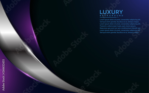 luxurious purple and silver overlap layer background