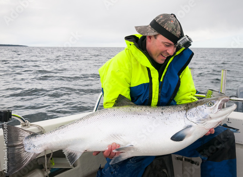 Spring salmon trolling in Sweden