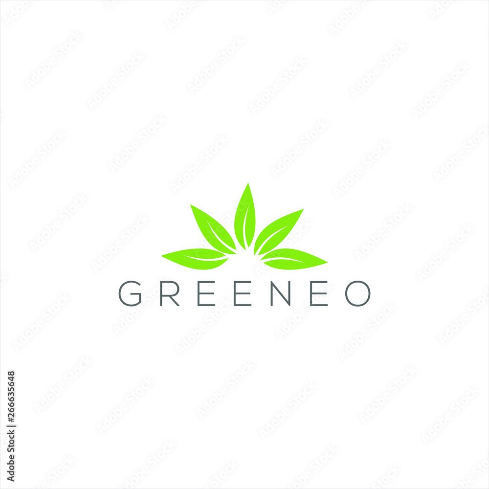 Nature green logo design Nature green logo design