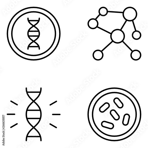 Science Vector Line Icon Set