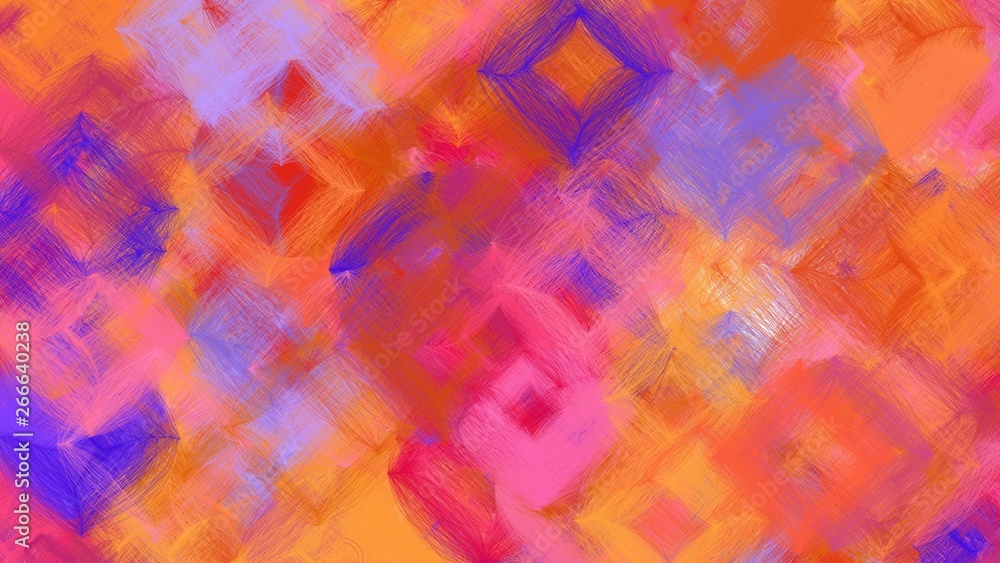 Fototapeta premium digital art abstract with indian red, tomato and medium orchid colors. colorful dynamic artwork can be used as wallpaper, poster, canvas or background texture