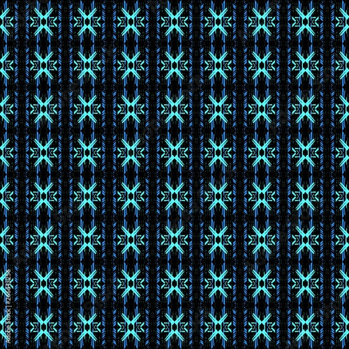 dark seamless pattern with black, medium turquoise and strong blue colors. digital vintage graphic for wallpaper, prints, fabric tiles or wrapping paper photo