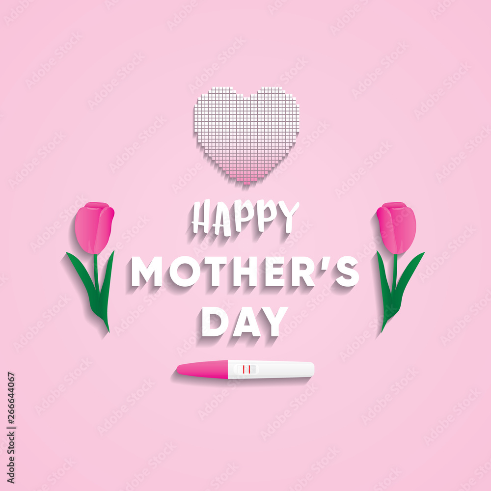 happy mother's day on pink background happy mother's day on pink background