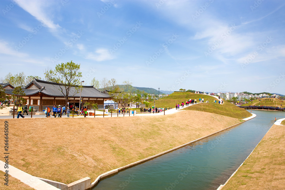 Fototapeta premium Suncheonman Garden is a famous tourist spot in Korea.