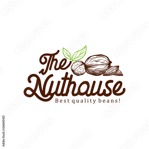The Nut house logo design