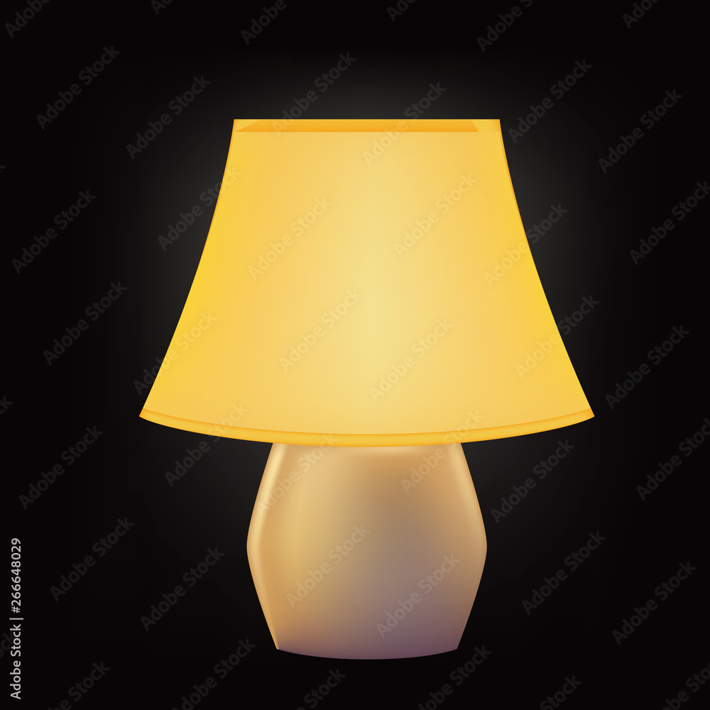 Table lamp with lampshade