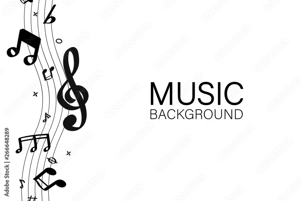 Musical notes background