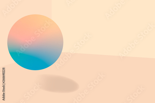 Peach bubble patterned background