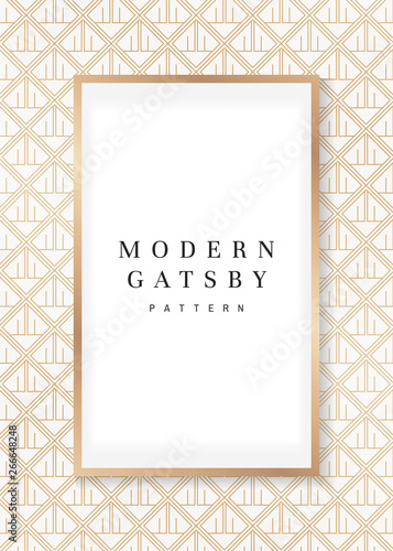 Gatsby patterned frame