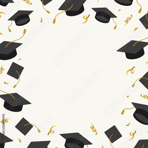 Graduation hats frame