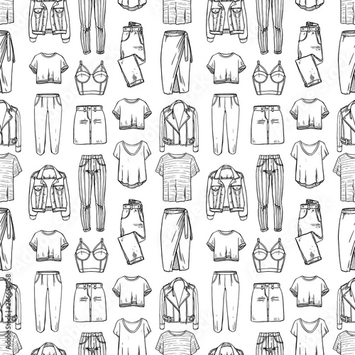 seamless female clothing