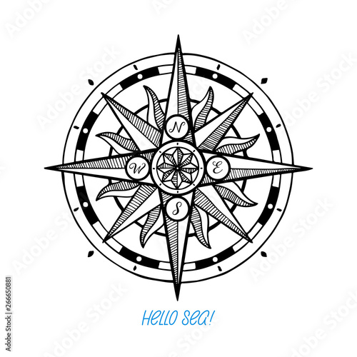 Compass wind rose