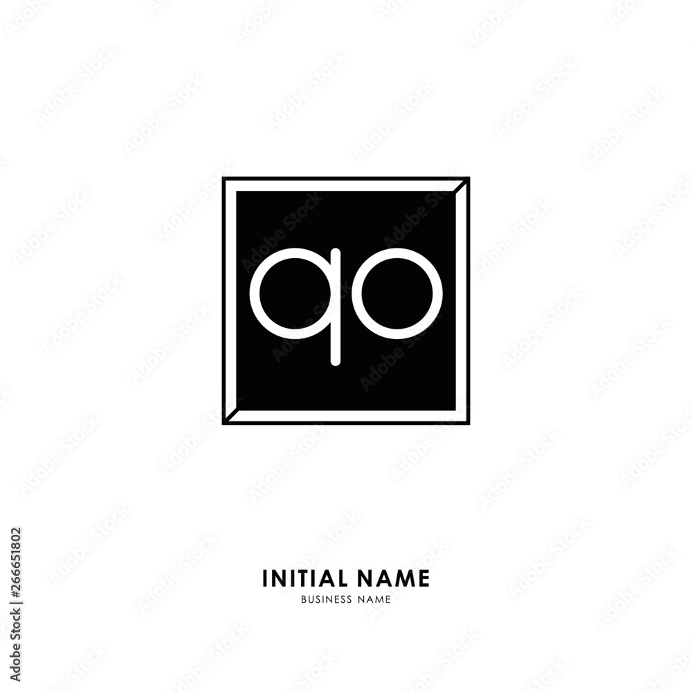 Q O QO Initial logo letter with minimalist concept. Vector with scandinavian style logo. Q O QO Initial logo letter with minimalist concept. Vector with scandinavian style logo.