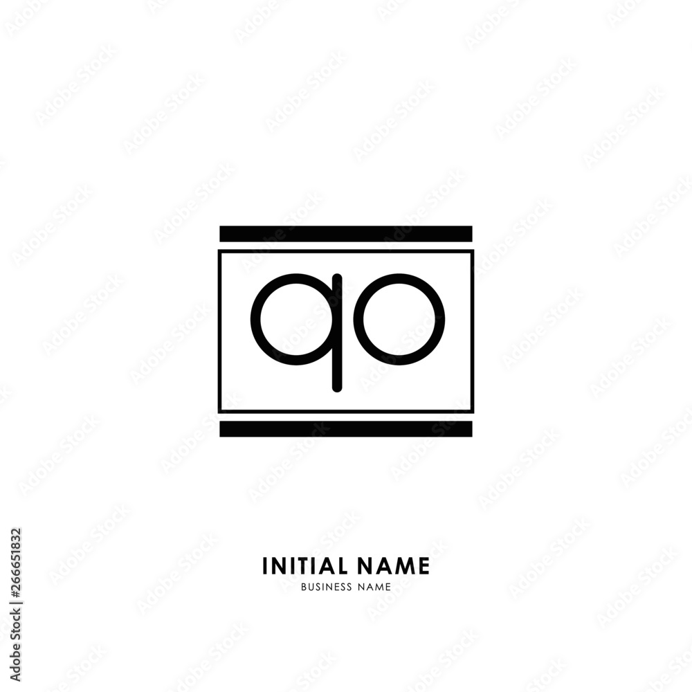 Q O QO Initial logo letter with minimalist concept. Vector with scandinavian style logo. Q O QO Initial logo letter with minimalist concept. Vector with scandinavian style logo.