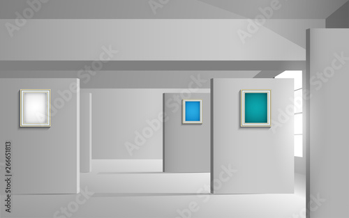 picture frames in the gallery room