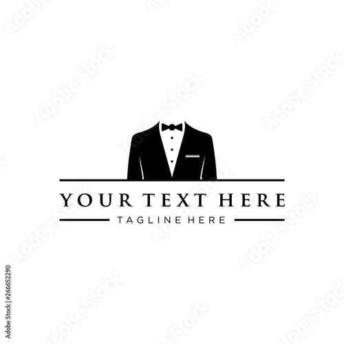 man suit icon logo vector