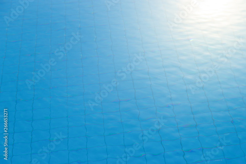 Blue swimming pool