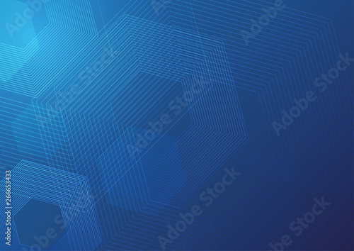 Abstract blue color technology background vector illustration.
