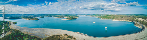 Cardinia Reservoir Lake - aerial panoramic landscape photo