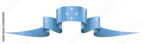 Federated States Micronesia flag, vector illustration on a white background