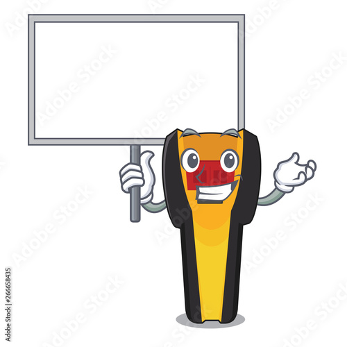 Bring board stud finder isolated with the character