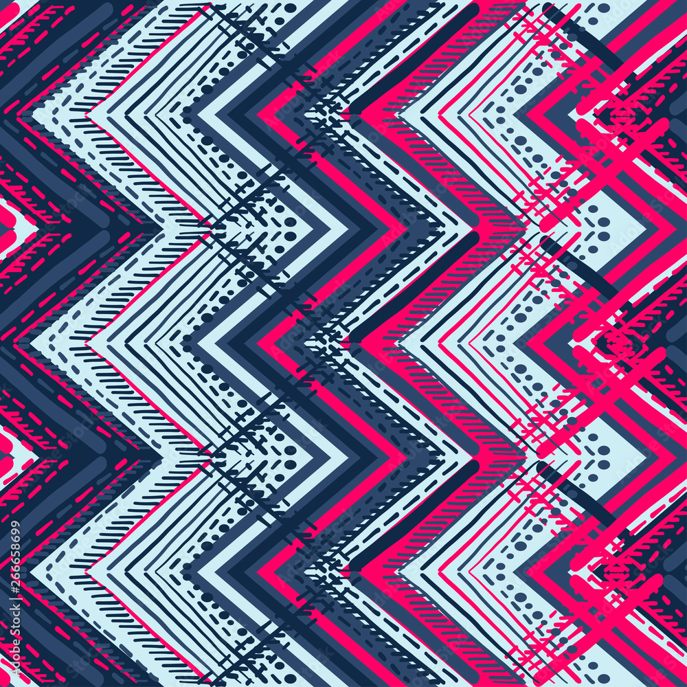 Abstract Ikat and boho style handcraft fabric pattern. Traditional Ethnic design for clothing and textile background, carpet or wallpaper Abstract Ikat and boho style handcraft fabric pattern. Traditional Ethnic design for clothing and textile background, carpet or wallpaper