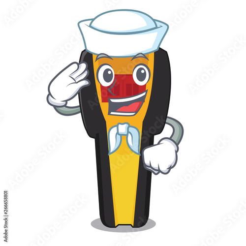 Sailor stud finder isolated with the character