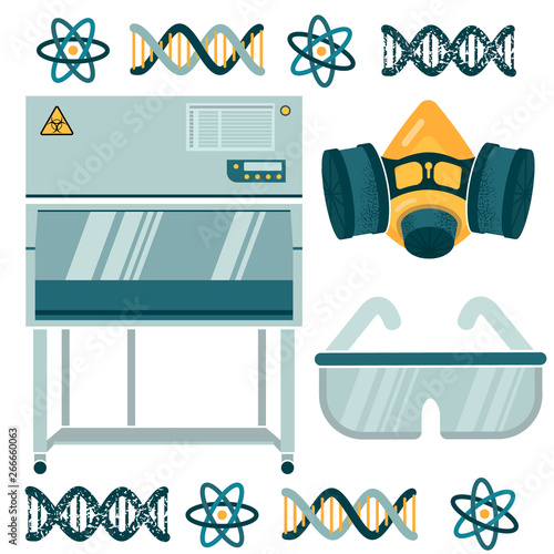 vector illustration. laminar box